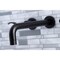 Kingston Brass Roman Tub Faucet, Matte Black, Wall Mount KS8020DFL - alternate 3